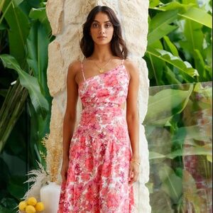 In The Gardens Maxi Dress Pink